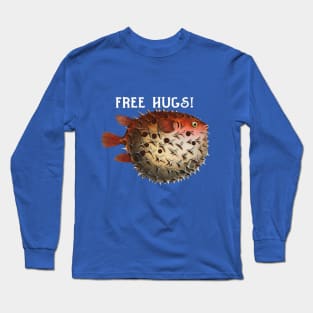 Free Hugs Pufferfish Long Sleeve T-Shirt